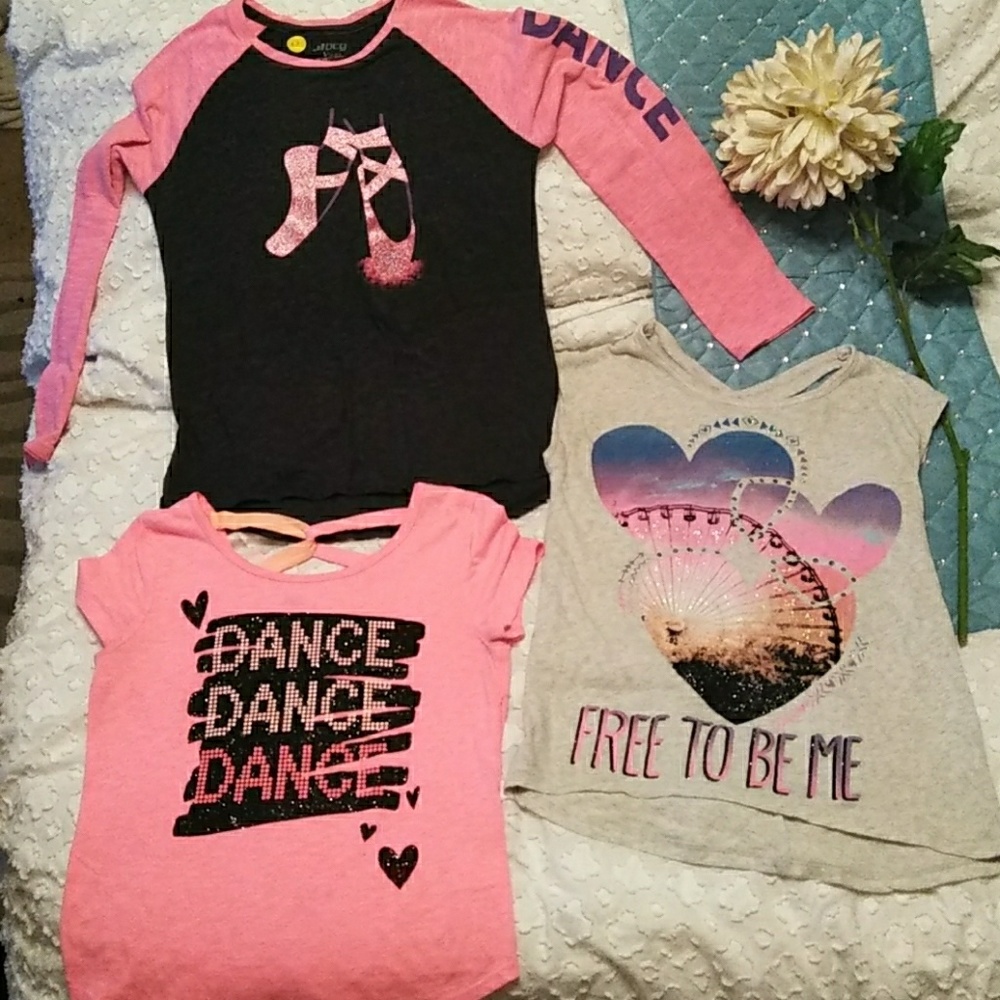 Justice BCG SO Grey Pink Girls sz 7-10 Bundle